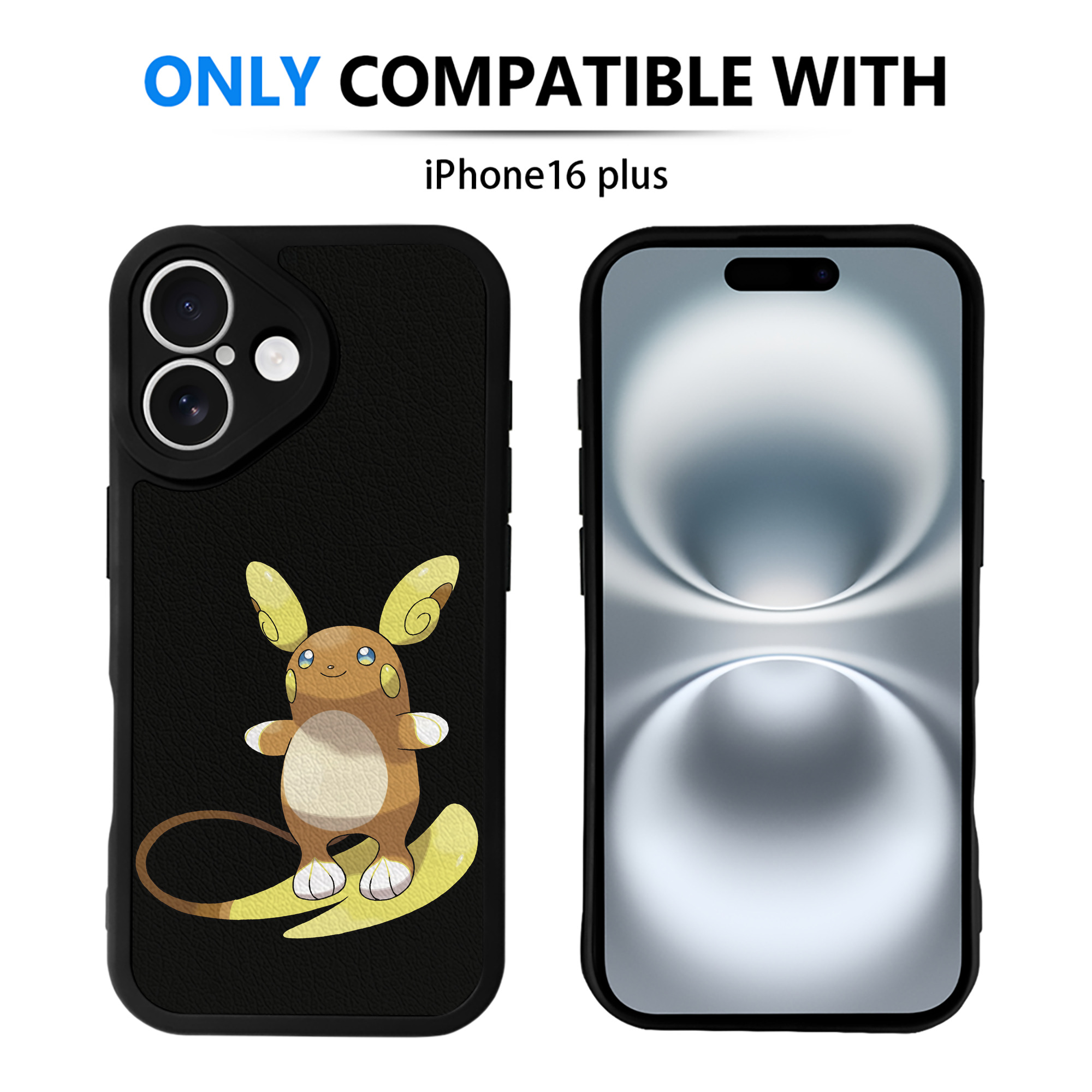 （画像用） ポケットモンスター Pokémon 【iPhone 16シリーズ対応】シリコンスマホケース（レザー調） 材質：シリコン
